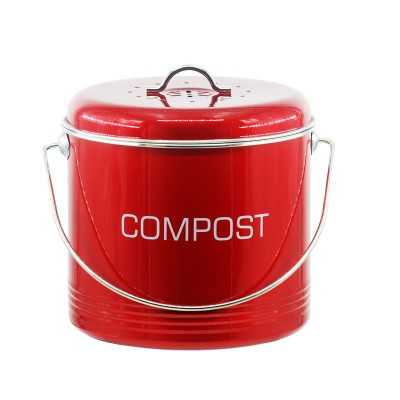 JASION Top quality Trash recycling metal Compost bin in kitchen