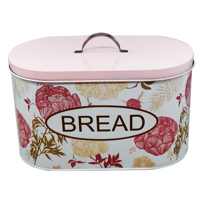 Jasion Floral design metal high capacity bread bin