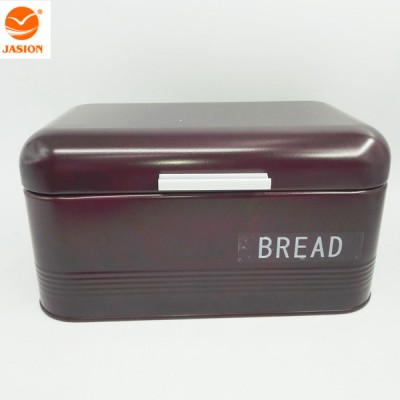 BRS0089 Retro Bread Box Kitchen Metal Bread Bin storage Dry Food Container